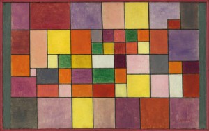 Paul Klee 1920 Red-green and violet-yellow rhythms