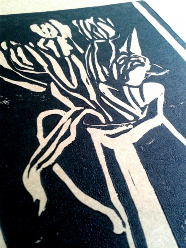 Anna's Drawing Room XXXX Black-Tulips-on-Kraft-1-768x1024