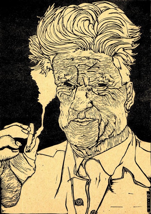 Jacques Moiroud 2005 David Lynch 7x10in